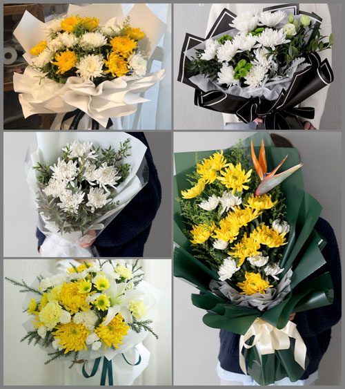 重庆开州区温泉镇白事花束代送
